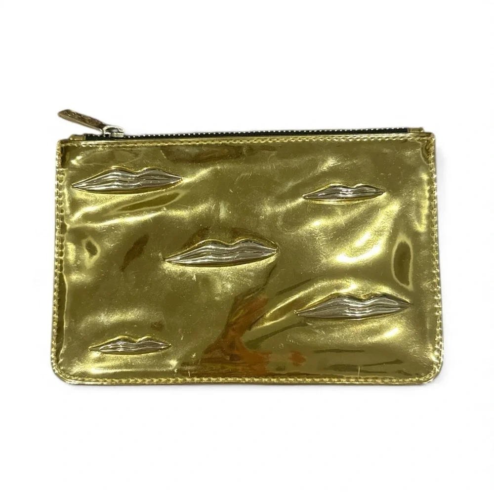 NARS Gold Metallic Lip-Embossed Clutch